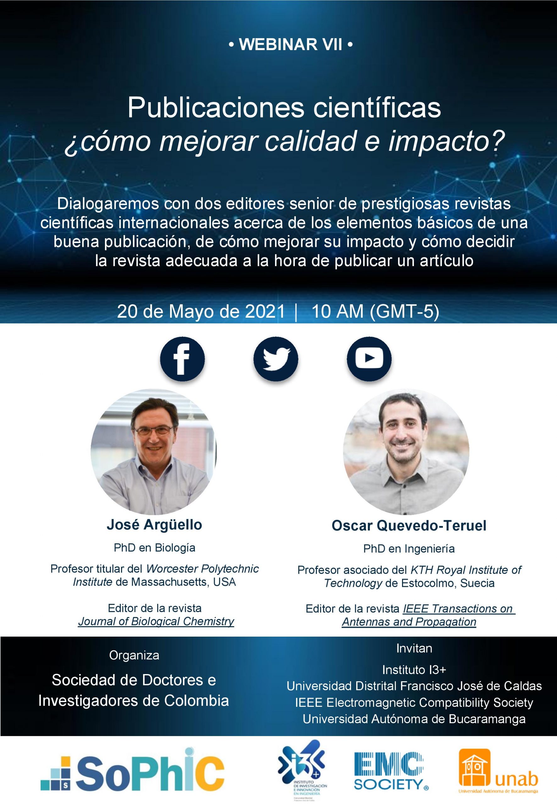 Flyer webinar Publicaciones cientificas- mejorando la calidad e impacto - Mauricio Aljure Rey (1)